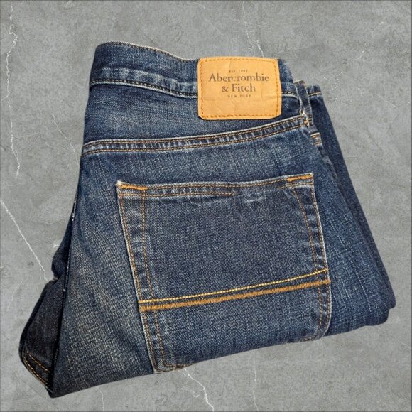 Abercrombie & Fitch Other - Abercrombie & Fitch Extra Heavy Ounce Vintage Jeans Mens 32 x 30 Button Fly Blue